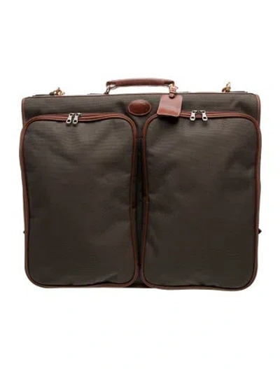 Pre-owned Longchamp Canvas Trunks In Brown