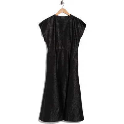 Longchamp Cap Sleeve Dress In Black