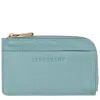 Longchamp Porte-cartes Le Foulonné In Eucalyptus
