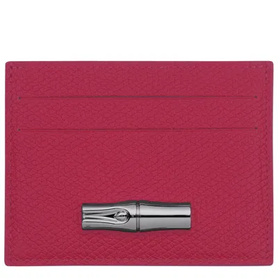 Longchamp Card Holder Le Roseau In Black