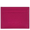 Longchamp Cardholder Le Foulonné In Beetroot