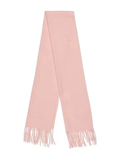 Pre-owned Longchamp Cashmere Scarf In Pink