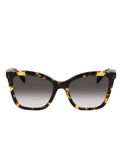 Longchamp Cat-eye Frame Sunglasses In Brown