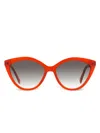 Longchamp Cat Eye Lo730s Sunglasses Woman Sunglasses Red Size 56 Acetate In Rot