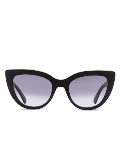 Longchamp Cat Eye Sunglasses In Black