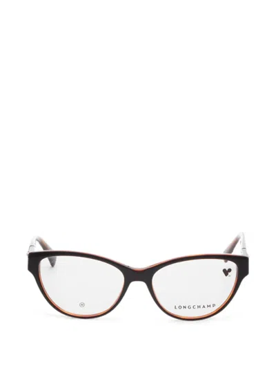 Longchamp Cat-eye Frame Glasses In Brown