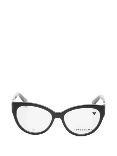 Longchamp Cat-eye Frame Glasses In Black