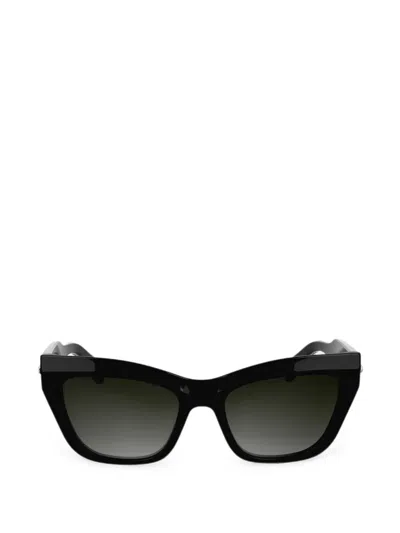 Longchamp Cat-eye Frame Sunglasses In Black