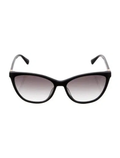 Pre-owned Longchamp Cat-eye Gradient Sunglasses In Black