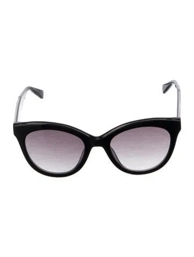Pre-owned Longchamp Cat-eye Gradient Sunglasses In Black