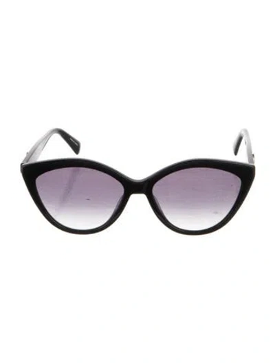 Pre-owned Longchamp Cat-eye Gradient Sunglasses In Black