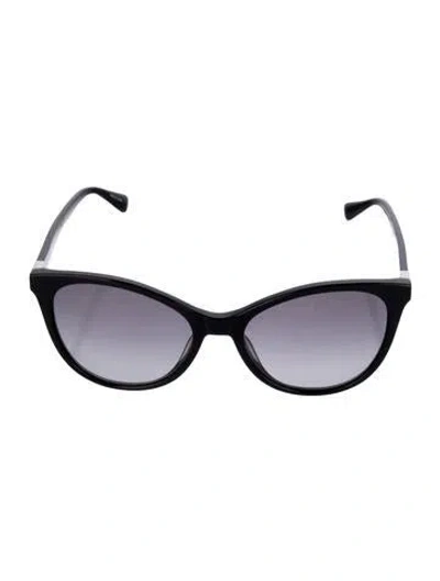Pre-owned Longchamp Cat-eye Gradient Sunglasses In Black