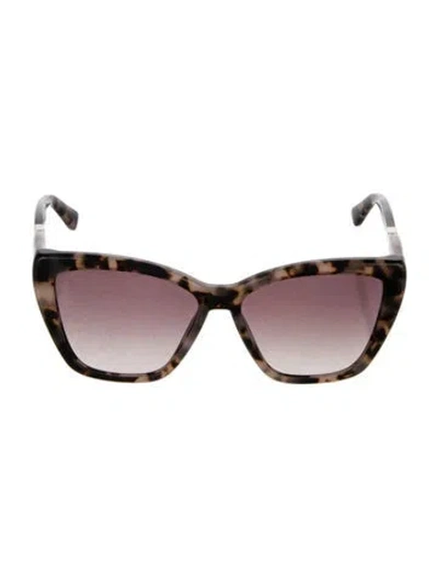 Pre-owned Longchamp Cat-eye Gradient Sunglasses In Brown