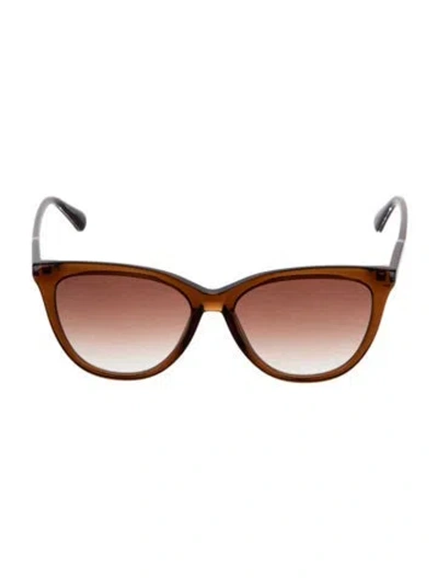 Pre-owned Longchamp Cat-eye Gradient Sunglasses In Brown