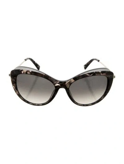Pre-owned Longchamp Cat-eye Gradient Sunglasses In Gray