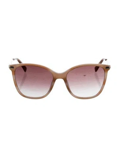 Pre-owned Longchamp Cat-eye Gradient Sunglasses In Neutral