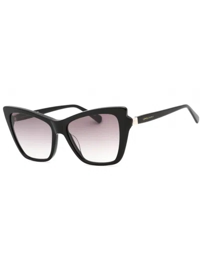 Longchamp Cat-eye Women's Acetate Sunglasses In Black