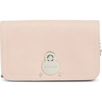 Longchamp Cavalcade Leather Wallet On A Chain In Pattern