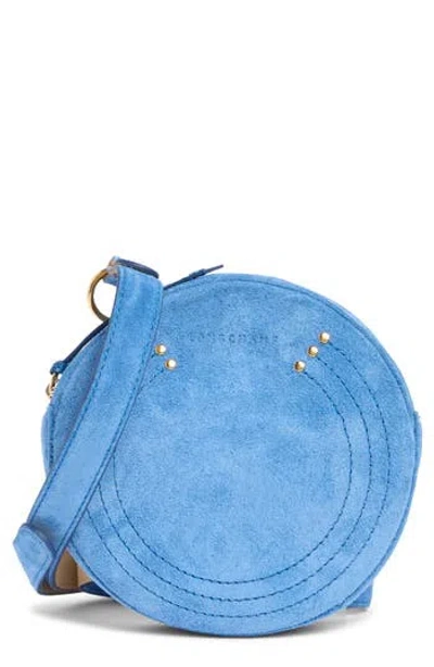 Longchamp Cavalcade Suede Belt Bag In Blue
