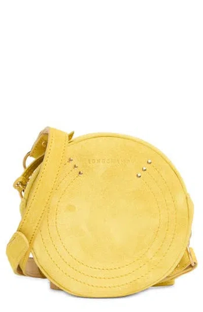 Longchamp Cavalcade Suede Belt Bag In Yellow