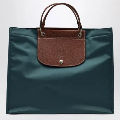 Longchamp Cedar-coloured L Cabas Shopping Bag In Brown