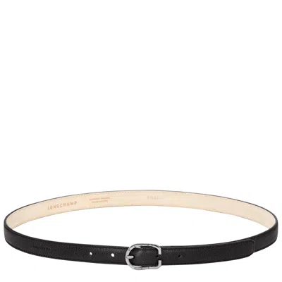 Longchamp Ceinture Femme Le Foulonné In Black
