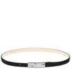 Longchamp Ceinture Femme Le Roseau In Black