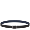 Longchamp Ceinture Homme Le Foulonné In Black/navy