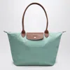 Longchamp Celadon Coloured Le Pliage Original L Bag