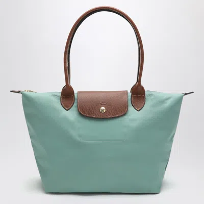Longchamp Celadon Coloured Le Pliage Original M Bag