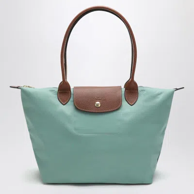 Longchamp Celadon Coloured Le Pliage Original M Bag