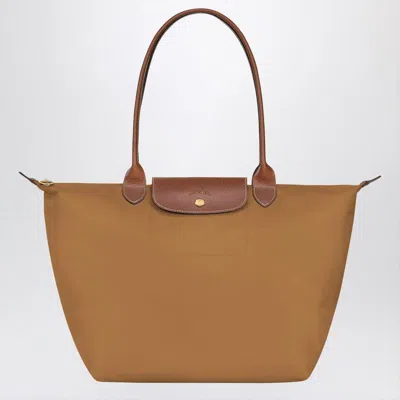 Longchamp Chamois Coloured Le Pliage Original L Bag