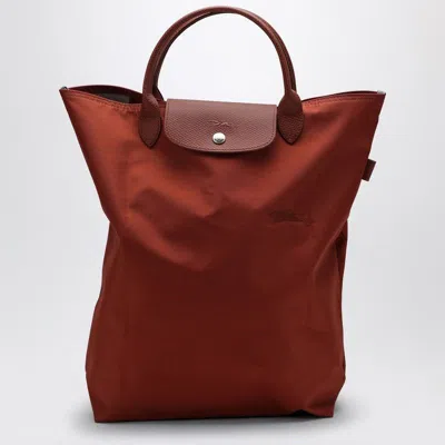 Longchamp Chestnut-coloured M Le Pliage Green Shopping Bag