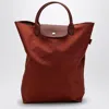 Longchamp Chestnut-coloured M Le Pliage Green Shopping Bag