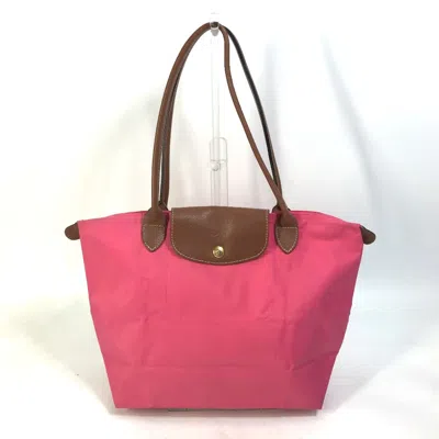Pre-owned Longchamp Cloth Tote Bag () In Pink
