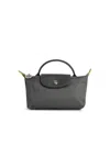 Longchamp Clutch Bag With 'le Pliage Green' Handle