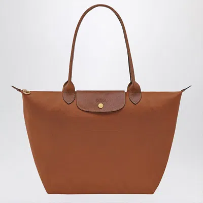 Longchamp Cognac-coloured Le Pliage Original M Bag In Brown