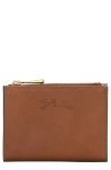 Longchamp Épure Leather Zip Wallet In Brown