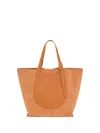 Longchamp Complice Soft Leather Open Tote In Brown