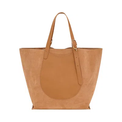 Pre-owned Longchamp Complice Xl Tote Bag 'pecan' | Tan | Women's Size Onesize