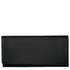 Longchamp Continental Leather Wallet In Black