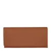 Longchamp Continental Leather Wallet In Brown