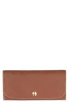 Longchamp Continental Long Wallet Épure In Brown