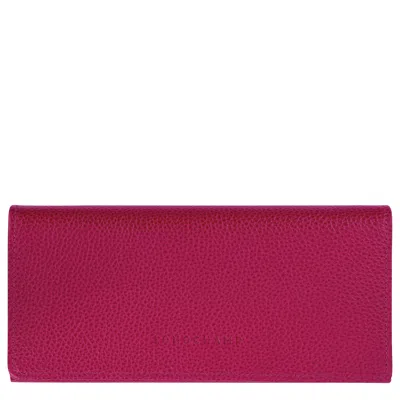 Longchamp Continental Wallet Le Foulonné In Animal Print
