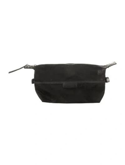 Pre-owned Longchamp Cosmetic Bag In Black