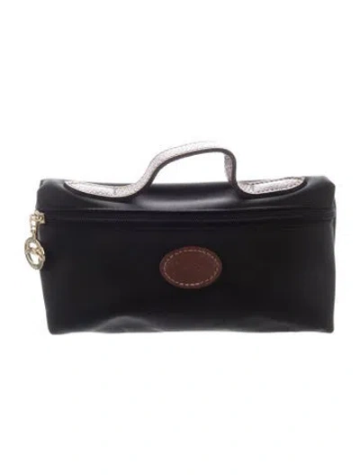 Pre-owned Longchamp Cosmetic Bag In Black