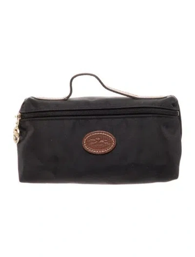 Pre-owned Longchamp Cosmetic Bag In Black