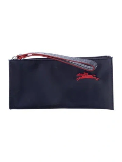 Pre-owned Longchamp Cosmetic Bag In Blue