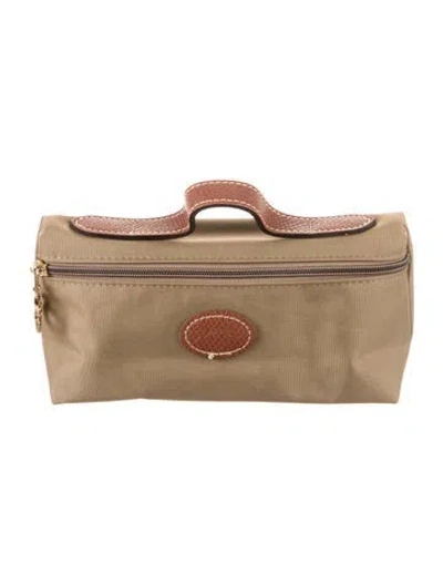 Pre-owned Longchamp Cosmetic Bag In Neutral