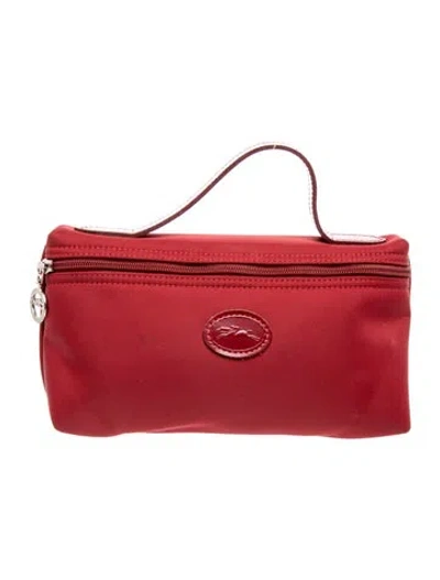 Pre-owned Longchamp Cosmetic Bag In Red